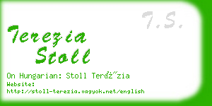 terezia stoll business card